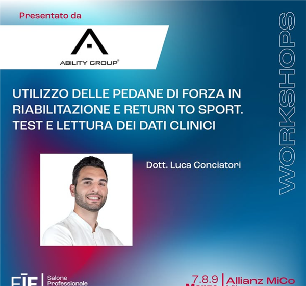  Utilizzo delle pedane di forza in riabilitazione e return to sport – Test e lettura dei dati clinici - SALA 3